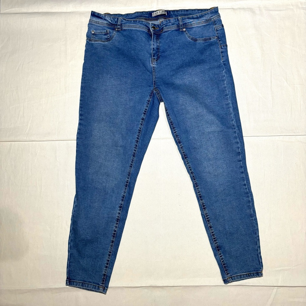 Denim & Co Jeans Women’s 16 Stretch Skinny Ankle Crop Medium Wash